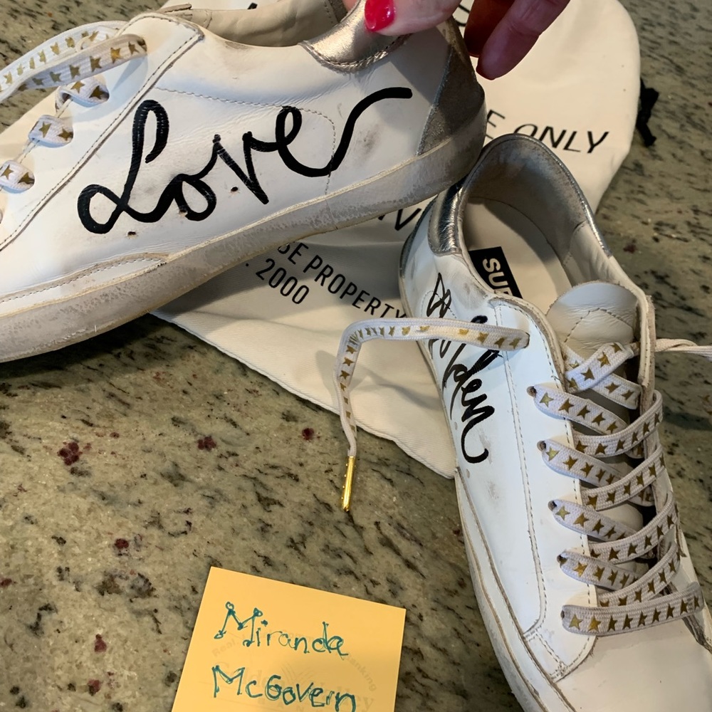 Golden Goose Superstar size 37 custom edition EUC - Picture 4 of 16